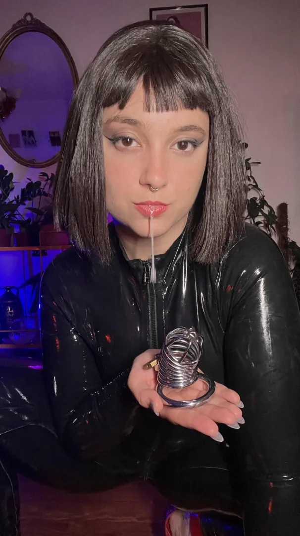 Special dessert. Lay down and open your mouth!