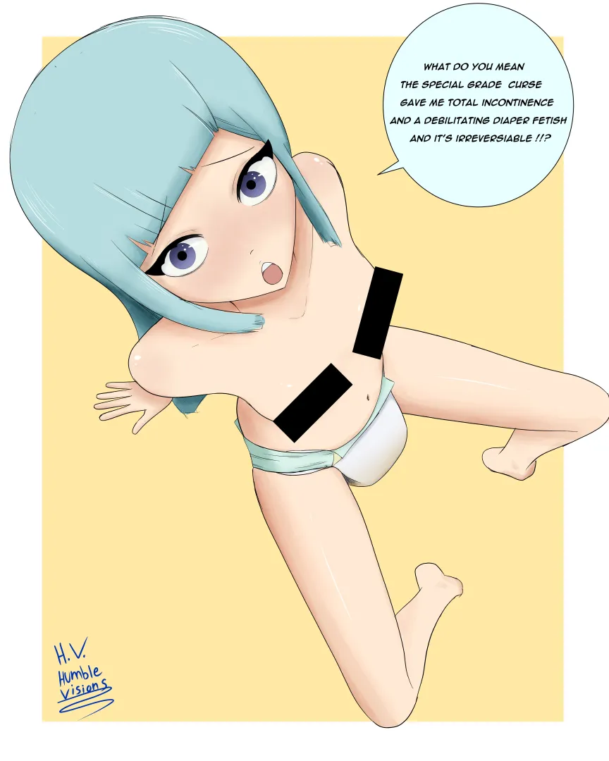 Speedpaint of Useless Miwa from JJK