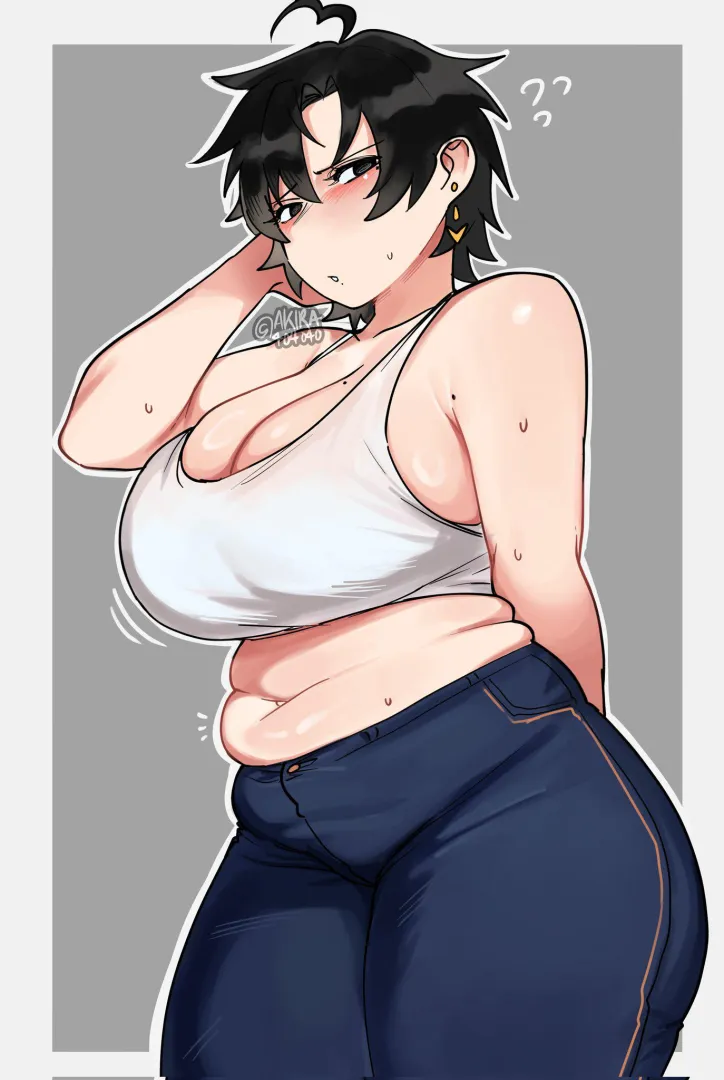 Spilling out over her tight Jeans (Neru OC) [Akira]