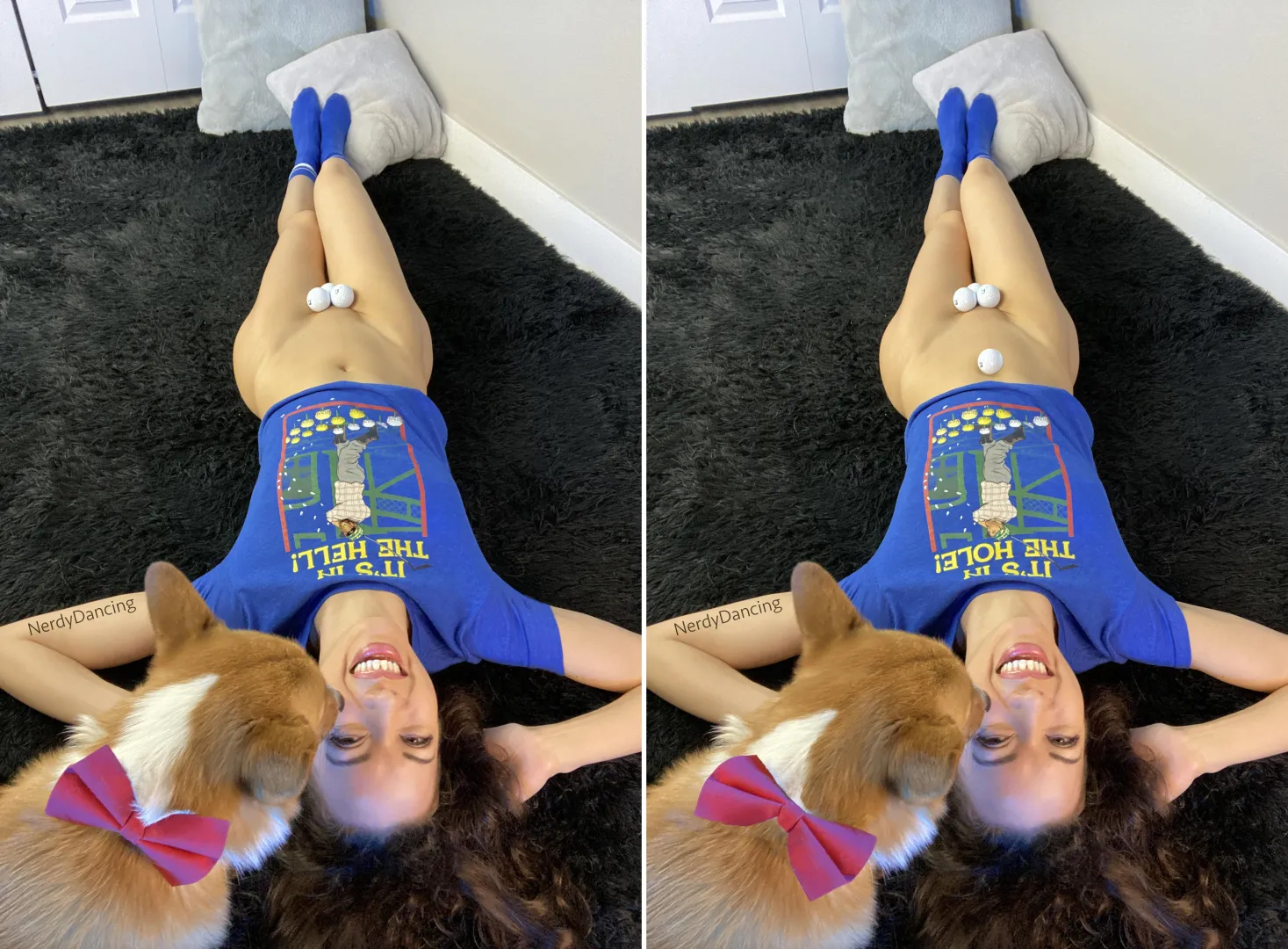 Spot 9 differences. Photo and edit by me.