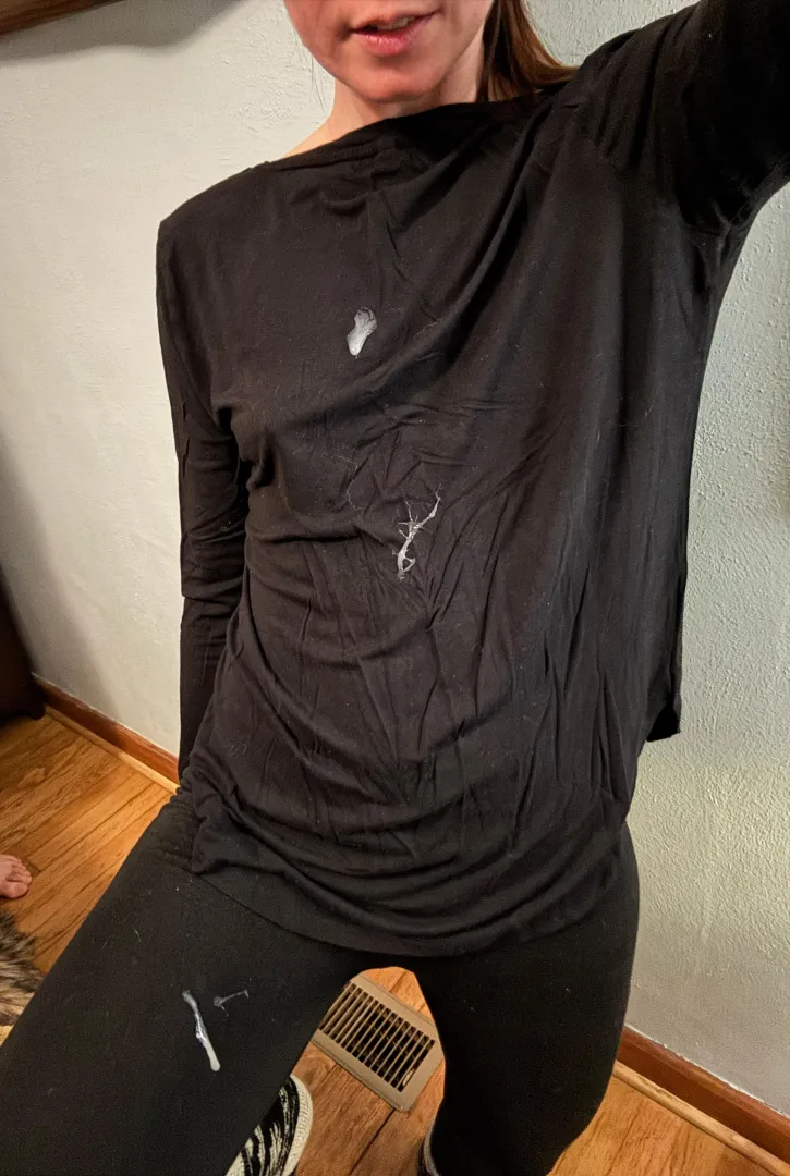 Standing a little funny so I can show you he got my pants too, hah