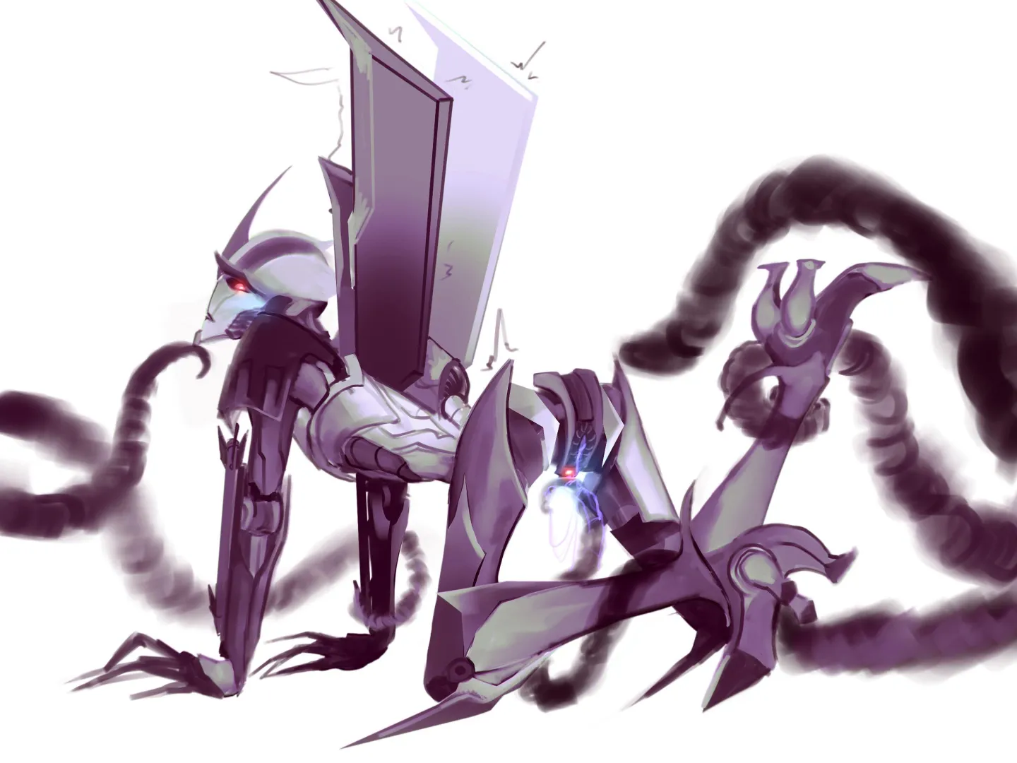 Starscream getting attention from tentacles~