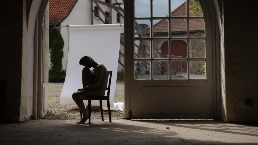 Stepping from the canvas