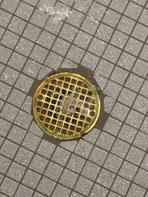 Straight daddy cums in shower