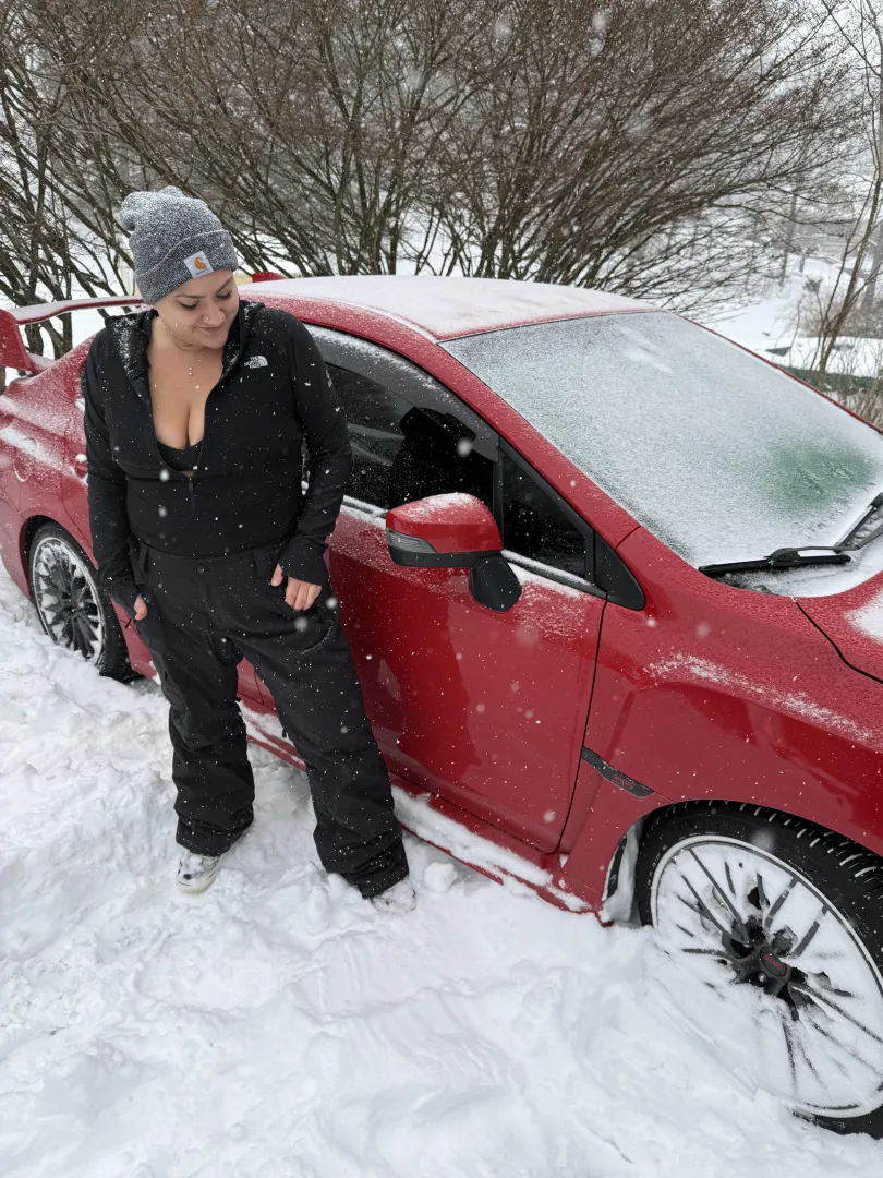 stuck in the driveway