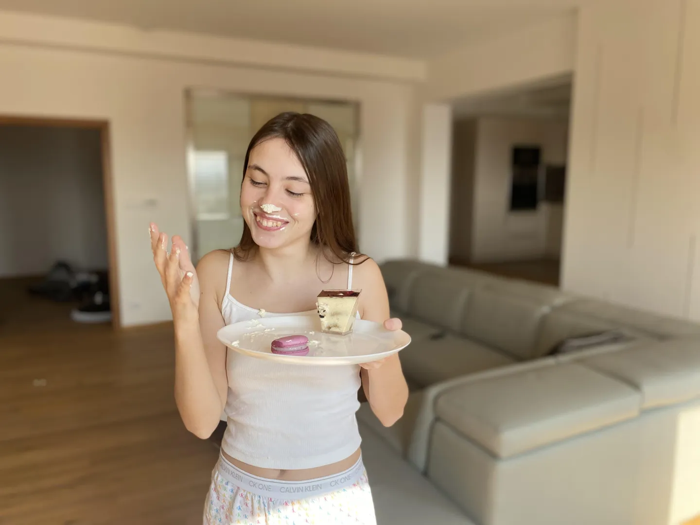 Styled in Calvin Klein, no matter the moment