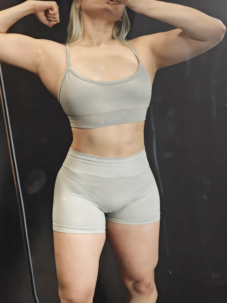 Subtle shot on my thong line from the front. You should see the back 