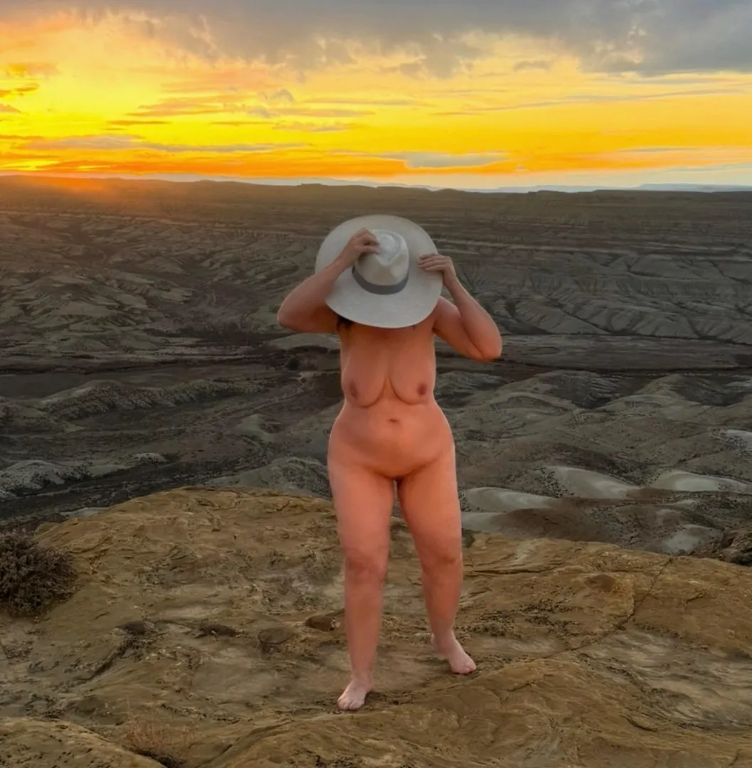 Sunset in the Badlands 