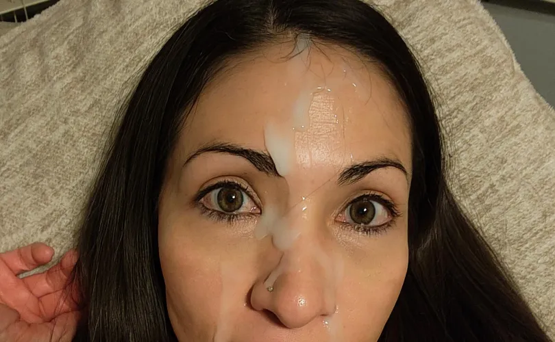 Surprise facial whole doing homework!