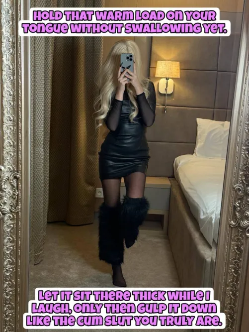 Swallow only after I’ve had my laugh!