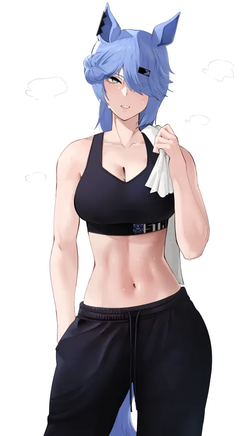 Sweaty after a workout [Original]
