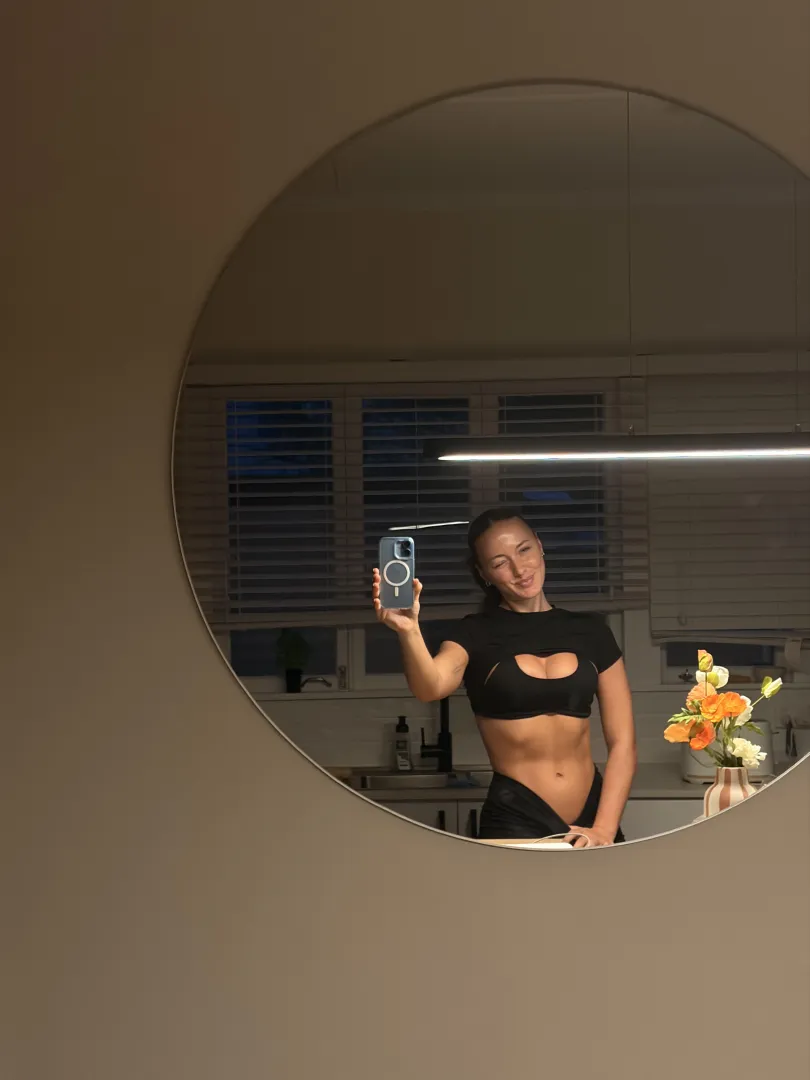 Sweaty after the gym 