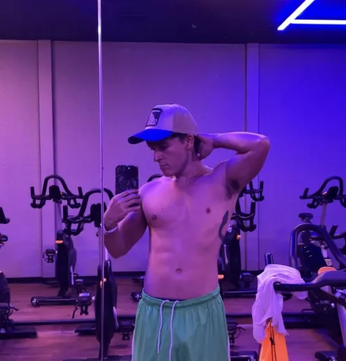 Sweaty after the gym