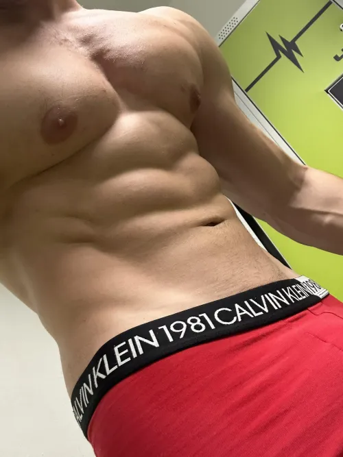 Sweaty after workout