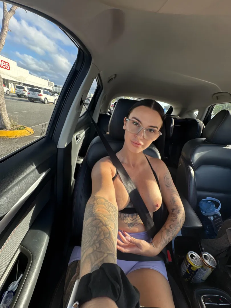 Sweaty and sinful after squats 