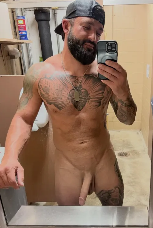 Tatted and hard. 39 straight