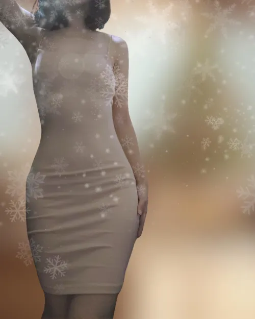 Tease! too cold, dress-up in my room ☃️