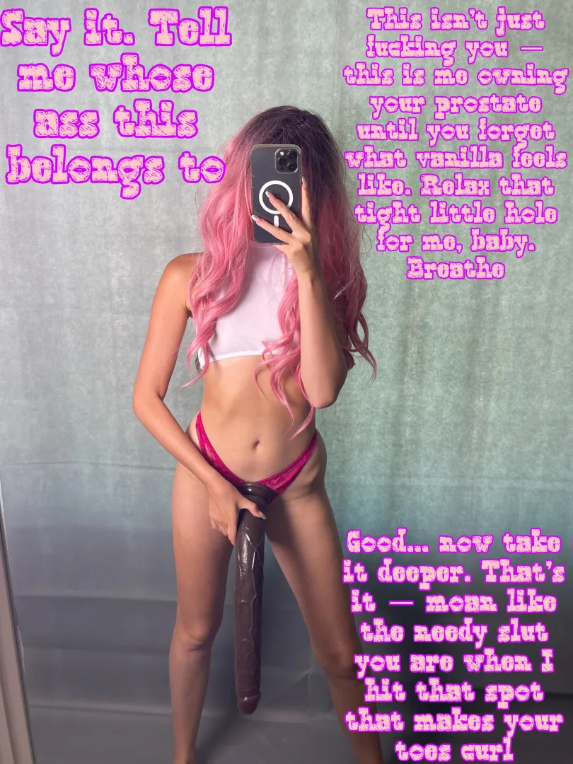 Tell me whose ass this belongs!! Good now take it deeper!!  [Imagefap:princessdollmie]