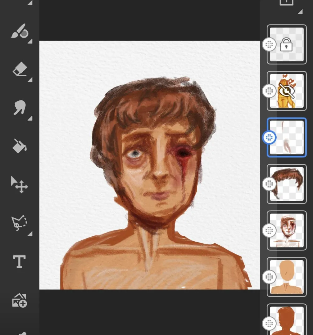 That moment you realize your captor has a thing for eyefucking