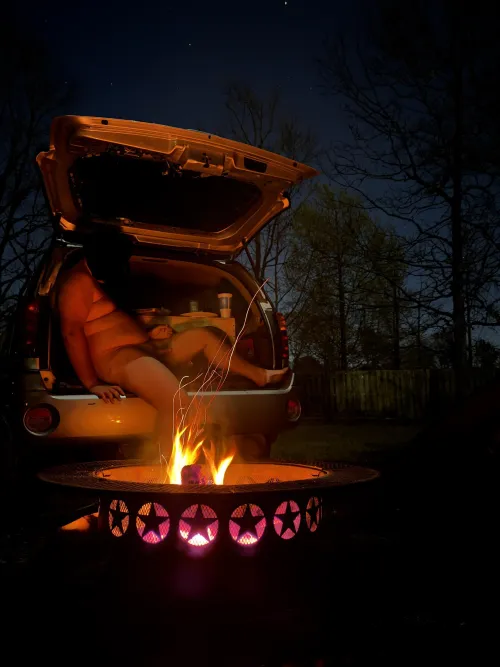 The best way to enjoy a fire.