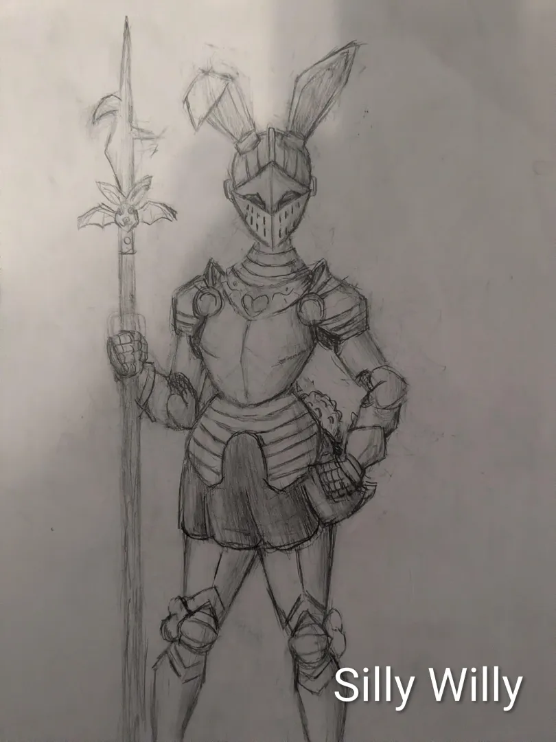 The bunny in (mostly) historically accurate armor