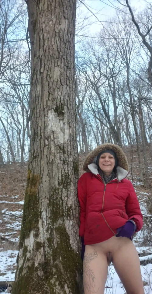 The cold fresh air put a smile on my face.