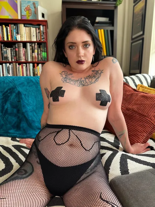 The fishnets stay on