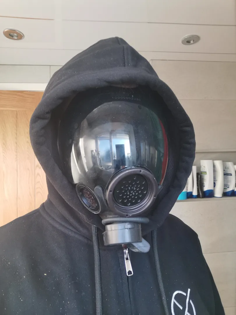 The mask reflects your own desire, become a Drone, just like this one