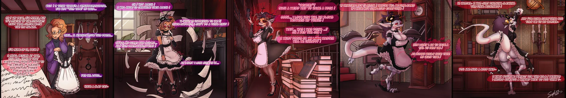 The new maid of Ms.Lyric [Human F -> Dragon F] (Saphirathefur)