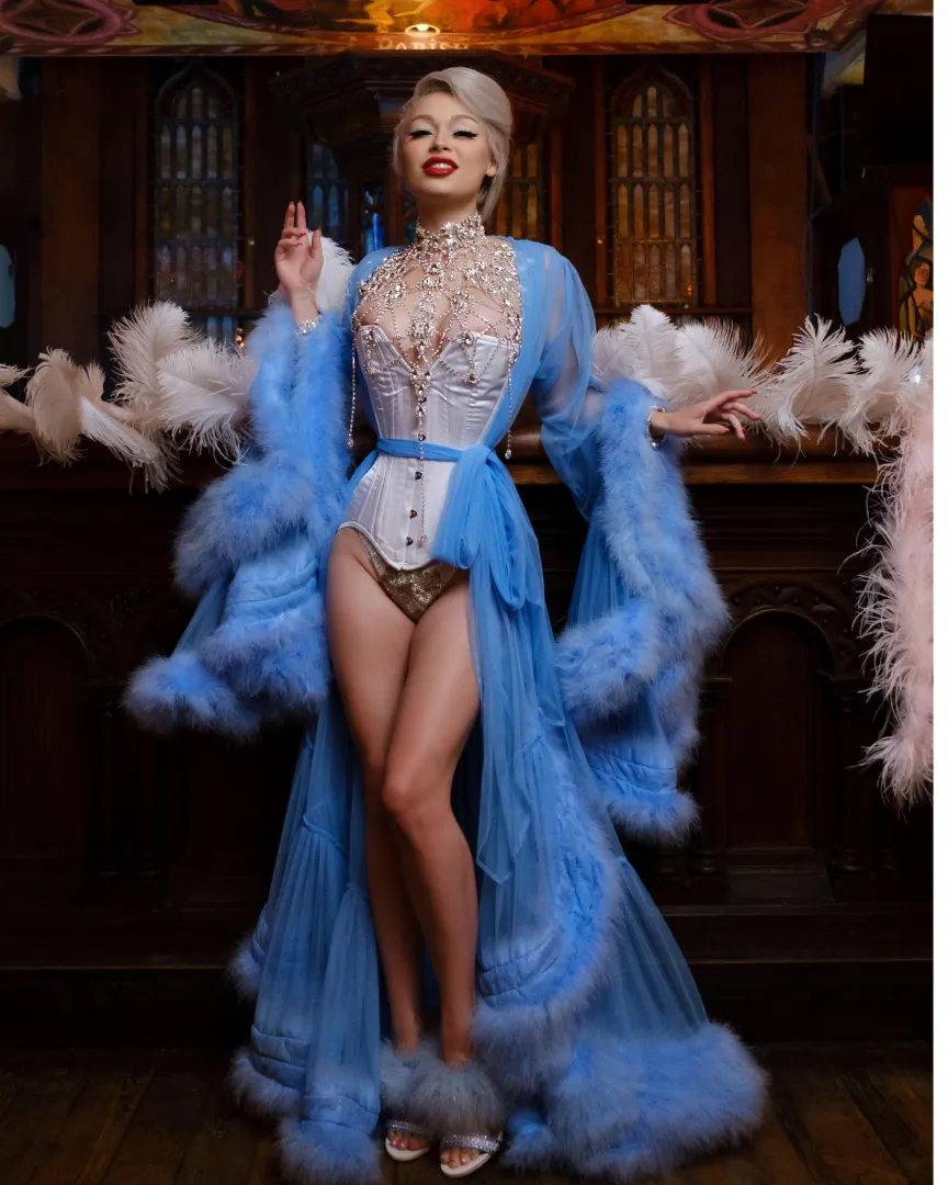 The only thing that was harmed in the making of this was my skin, feathers are so itchy