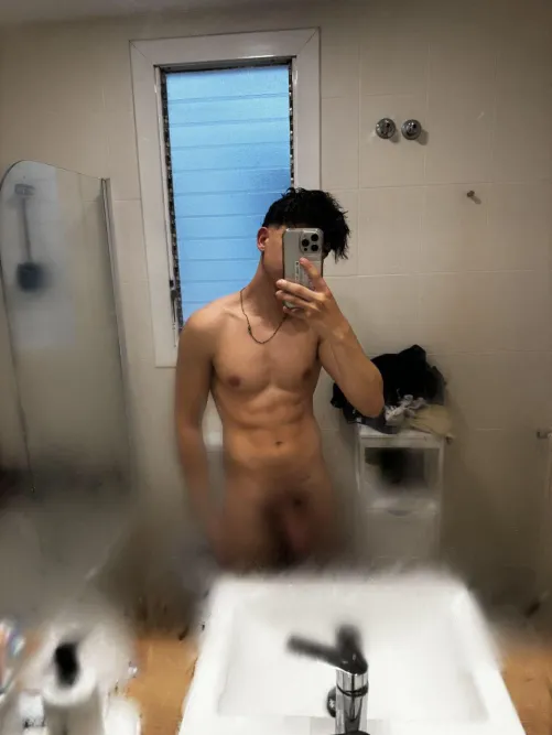 The shower got steamy