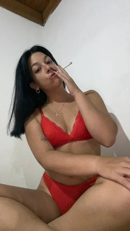 The smoke isn't the only thing that suffocates you… it's also the way I look at you while I slowly exhale over you.