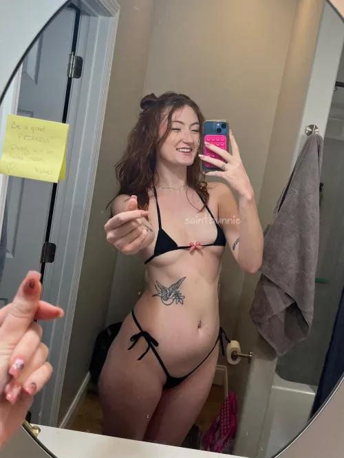 the tinier the bikini, the more giggly i get