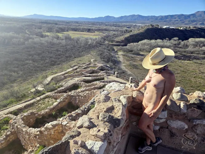 The view from atop Tuzigoot N.M.