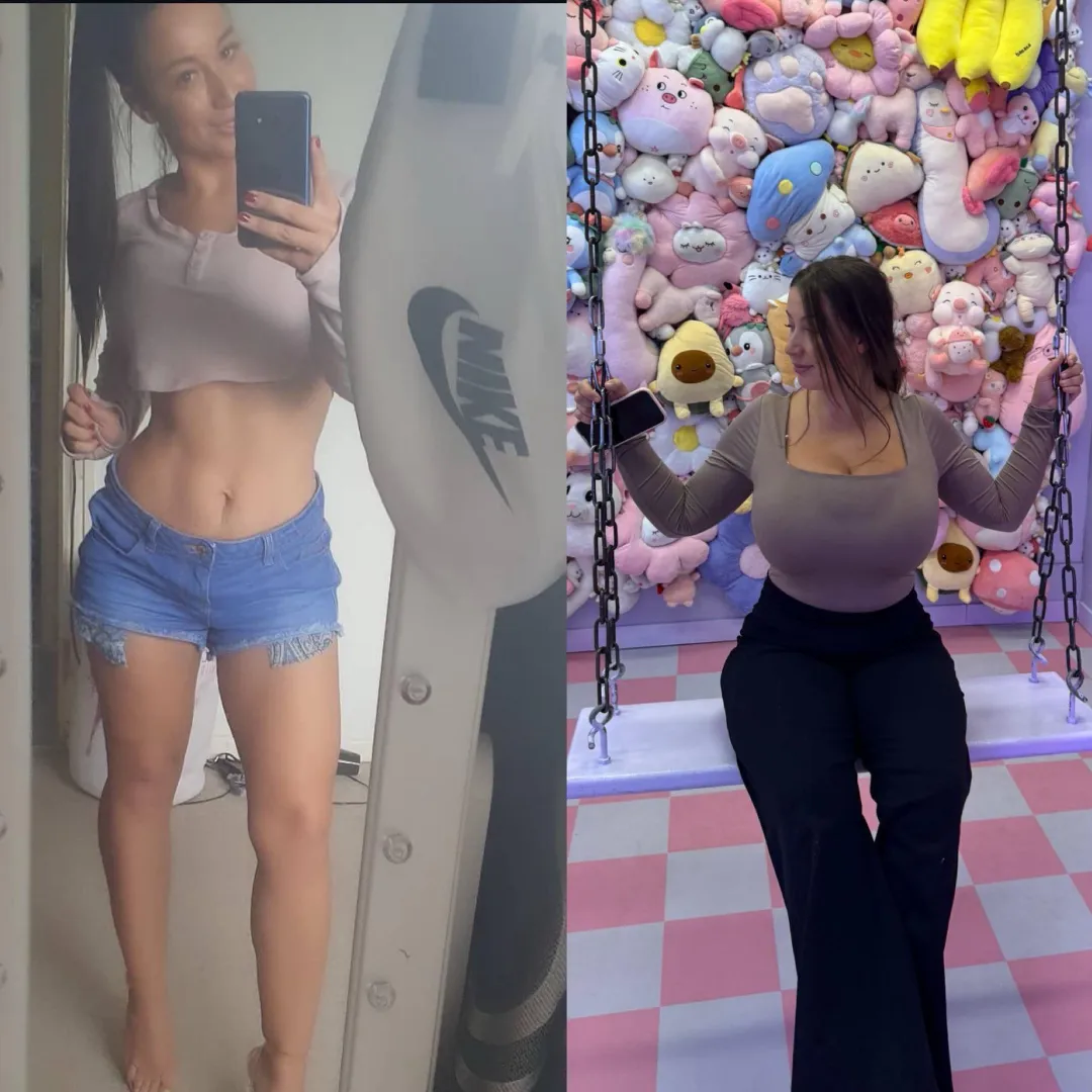 Them post pregnancy boobs definitely came in