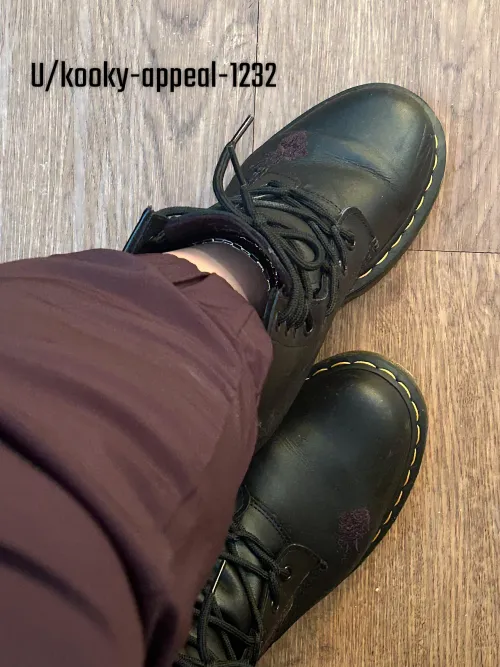 There’s something about my anklet peeking out through…