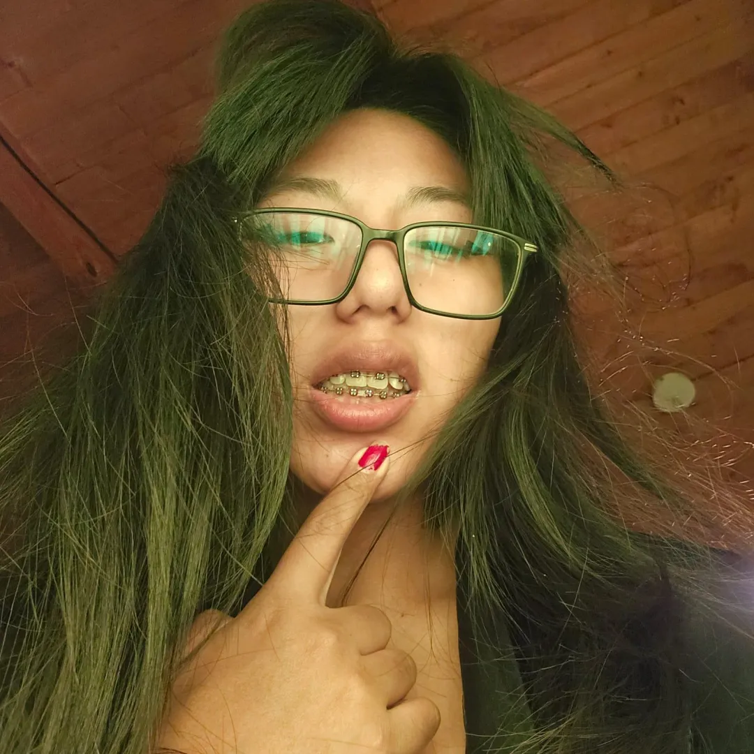 These braces make my smile look innocent but my instructions for you are anything but sweet