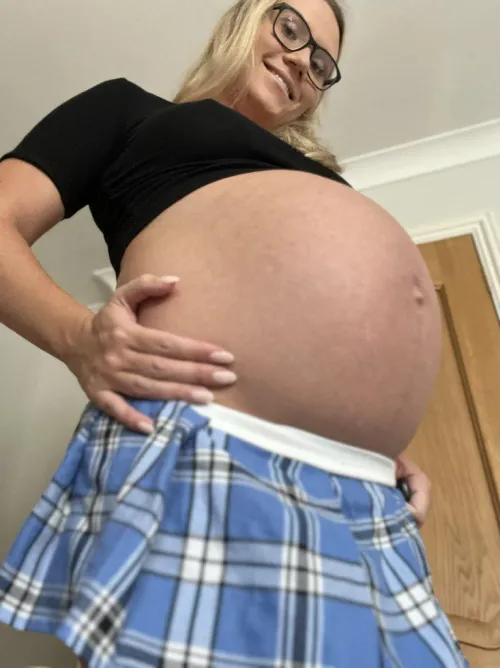 They say pregnancy makes you glow…