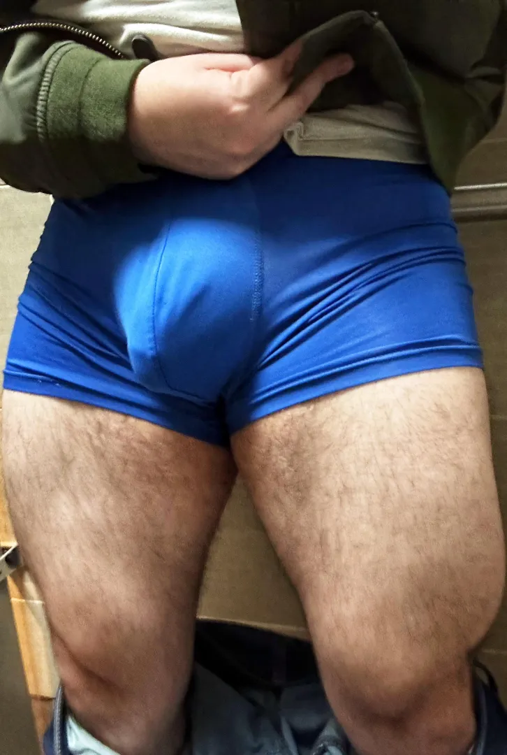 Thighs and a bulge