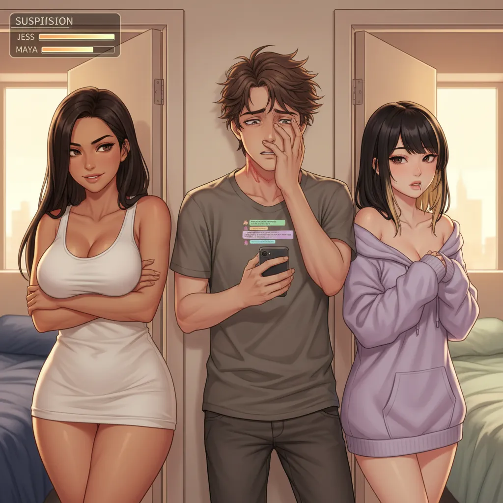 Thin Walls and Thinner Excuses - You're secretly sleeping with both your housemates who swore off men