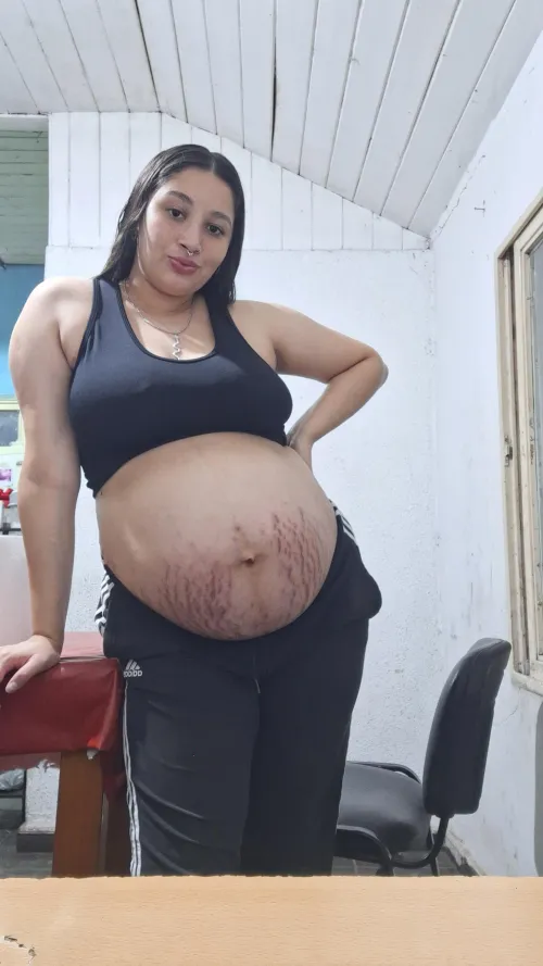 This belly will explode