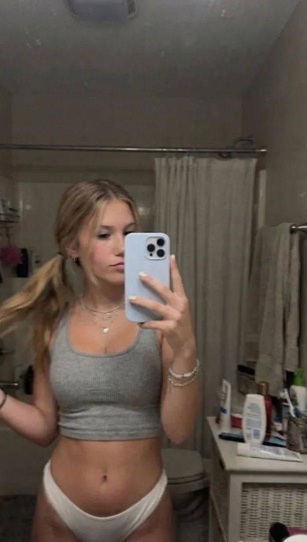 this crop top and tiny underwear too much for you