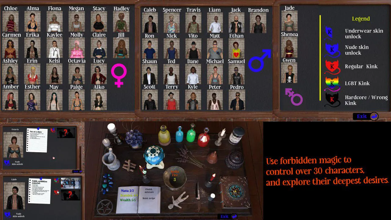 This Game Lets You Use Dark Magic to Control Bodies and Force Out Kinks – [KINK MAKER] Is Wild