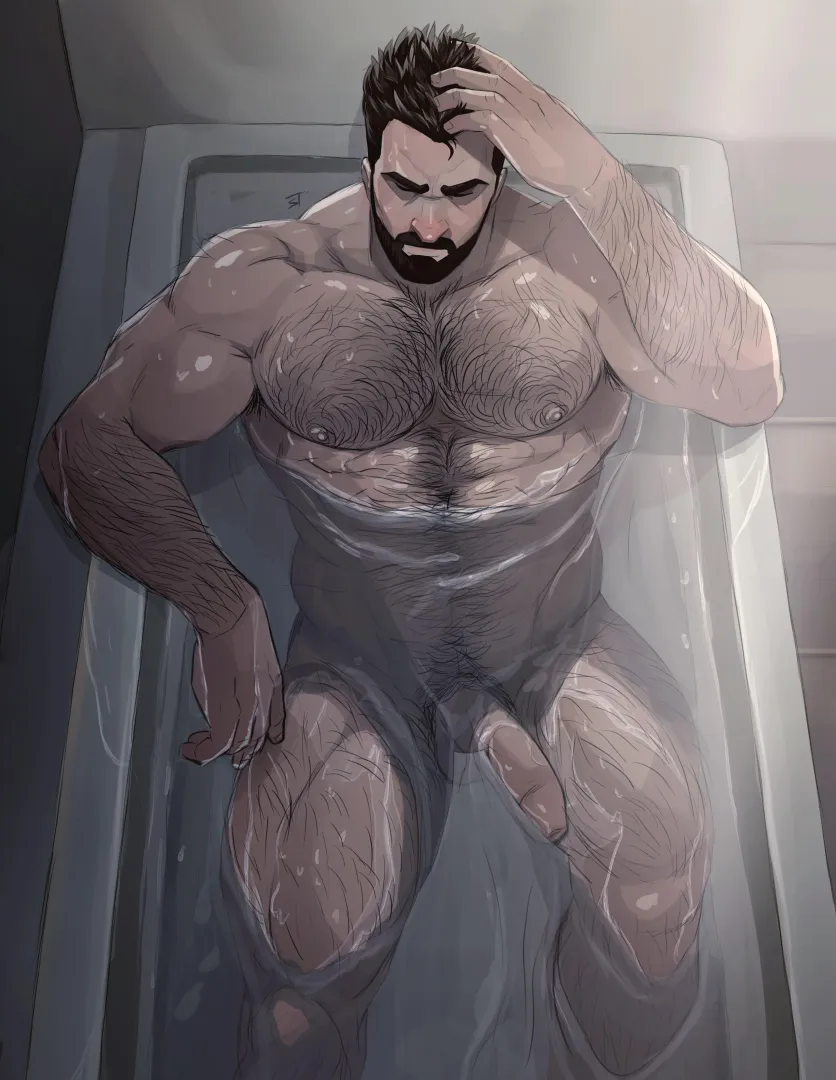 This hunk's unwell.... Do 'anything' to make him THE Hunk again. (Jo Ji/@JoJiArt)