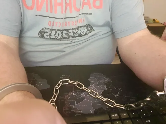 This is how I work from home in selfbondage of course