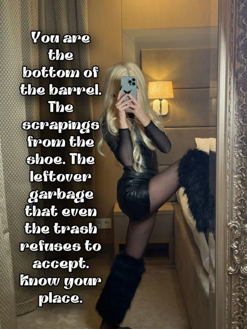 This is the reality of a bottom-feeding loser