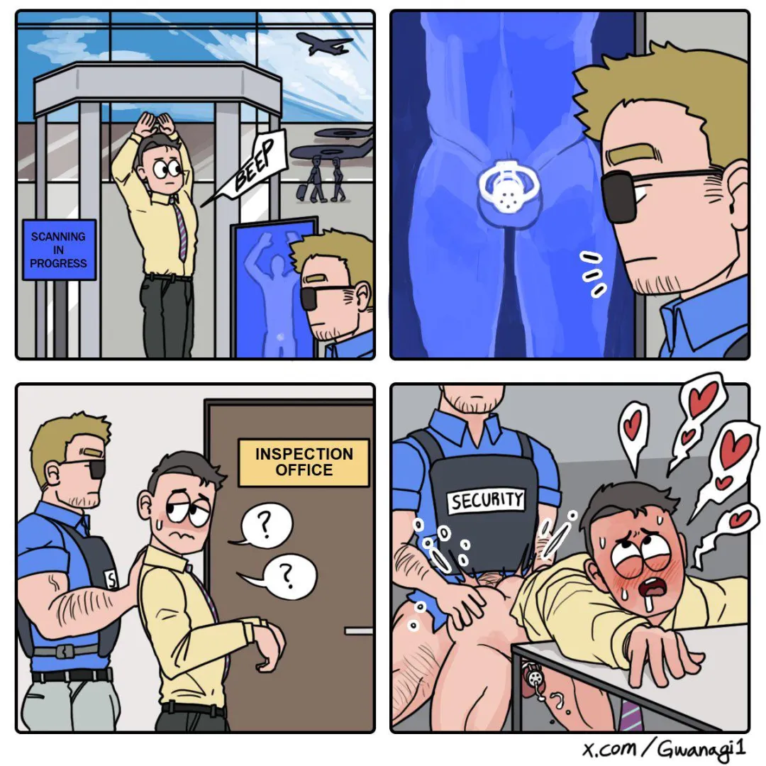 This is why you don’t wear a cage to the airport