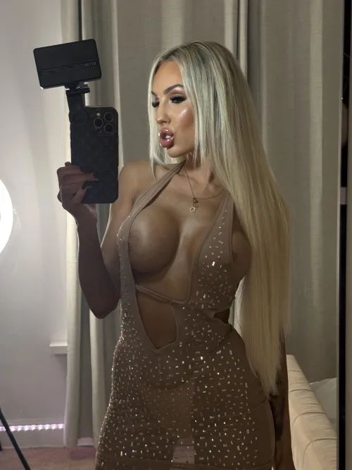 This nice dress needs your hands sliding all over it… slowly