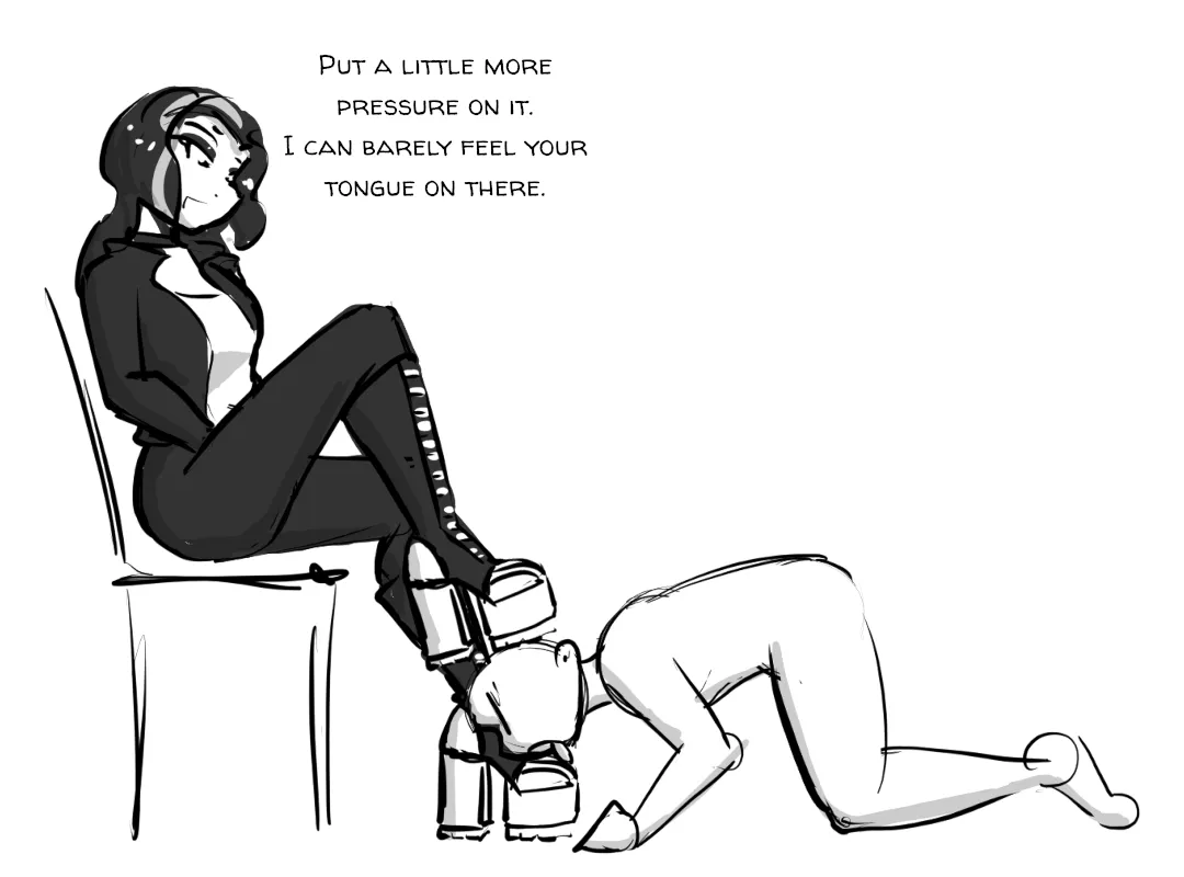 This one's not as committed, but he'll learn.