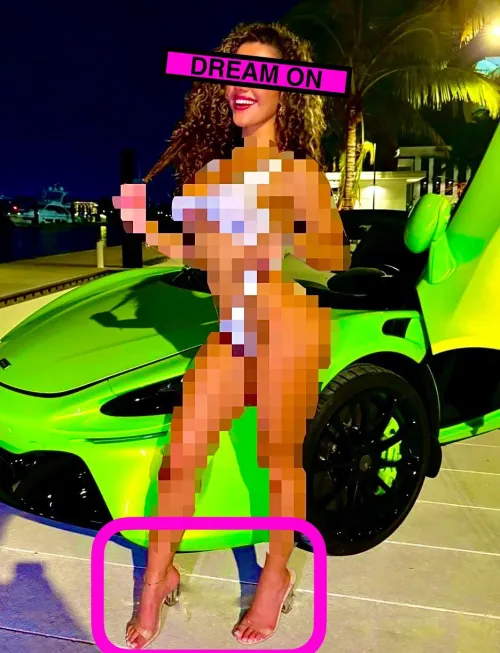 This pic represents everything you’ll never have. Beta losers don’t get to live in nice cities, they can’t afford expensive cars and they certainly don’t get women with perfect bodies like Kinzie. You’re not even allowed to look at her. You don